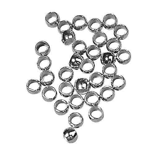 Rayher Quetschperle, Platin, I: 1,4mm ø, A: 2mm ø, SB-Btl 35Stück Rayher Quetschperle, Platin, I: 1,4mm ø, A: 2mm ø, SB-Btl 35Stück von Rayher
