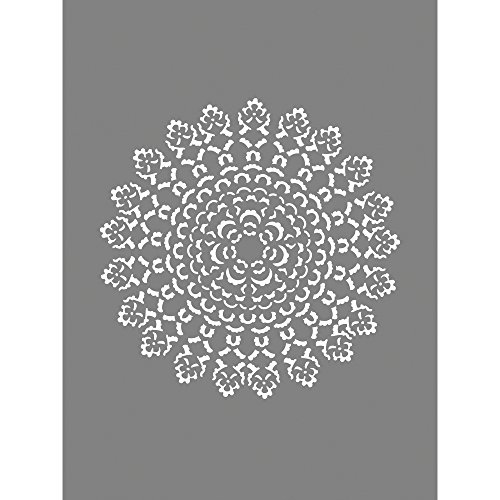 Rayher Schablone Ornament, SB-Btl 1Stück, Diverse, Grau 2.3 x 1.55 x 0.02 cm von Rayher