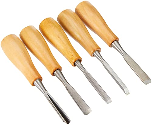 Rayher Schnitzwerkzeug Set, 5teilig, 14 cm, mit Holzgriff, zum Bearbeiten von Speckstein und Holz, 2723400 Rayher Schnitzwerkzeug Set, 5teilig, 14 cm, mit Holzgriff, zum Bearbeiten von Speckstein und Holz, 2723400 von Rayher