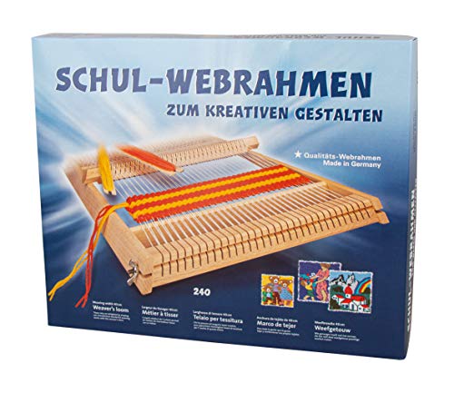 Rayher Schul-Webrahmen, Allgäuer Webrahmen, Holz, 53,5 x 42 cm, Webbreite 40 cm, im Karton, mit 2 Webschiffchen und 1 Webkamm, 7202300, Natur Rayher Schul-Webrahmen, Allgäuer Webrahmen, Holz, 53,5 x 42 cm, Webbreite 40 cm, im Karton, mit 2 Webschiffchen und 1 Webkamm, 7202300, Natur von Rayher