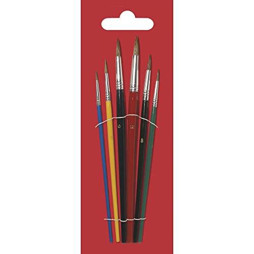 Rayher SchulmalpinselSet, Rindshaar, 6teilig, sortiert Rayher SchulmalpinselSet, Rindshaar, 6teilig, sortiert von Rayher