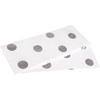 Rayher Seidenpapier Modern Punkte weiß/silber, 50,0 x 75,0 cm von Rayher