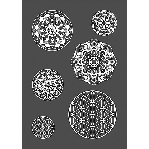 Rayher Siebdruck-Schablone "Mandala" von Rayher