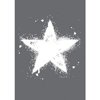 Rayher Siebdruckschablone Stern grau von Rayher