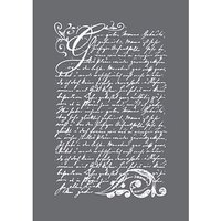 Rayher Siebdruckschablone Vintage Poesie grau Rayher Siebdruckschablone Vintage Poesie grau von Rayher