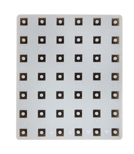 Rayher Silikon Gießform Buchstaben/Zahlen-Perlen, 42 Perlen, 10 x 10 mm, zum Ausgießen mit Kreativ Beton, Art Resin Gießharz, Raysin-Gießpulver, 36195000 Rayher Silikon Gießform Buchstaben/Zahlen-Perlen, 42 Perlen, 10 x 10 mm, zum Ausgießen mit Kreativ Beton, Art Resin Gießharz, Raysin-Gießpulver, 36195000 von Rayher