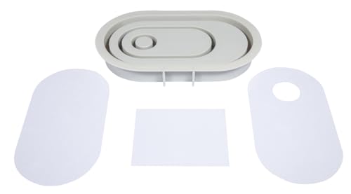 Rayher Silikon Gießform Kerzenständer Oval, 18,5 x 10,3 cm, Höhe 2,5 cm, inklusiv 3x5 Schablonen, zum Ausgießen mit Kreativ-Beton, Raysin-Gießpulver, 36165000 Rayher Silikon Gießform Kerzenständer Oval, 18,5 x 10,3 cm, Höhe 2,5 cm, inklusiv 3x5 Schablonen, zum Ausgießen mit Kreativ-Beton, Raysin-Gießpulver, 36165000 von Rayher