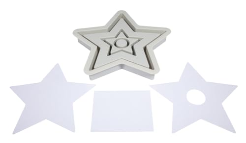 Rayher Silikon Gießform Kerzenständer Stern, 18,5 x 18,5 cm, Höhe 2,5 cm, inklusiv 3x5 Schablonen, zum Ausgießen mit Kreativ-Beton, Raysin-Gießpulver, 36168000 Rayher Silikon Gießform Kerzenständer Stern, 18,5 x 18,5 cm, Höhe 2,5 cm, inklusiv 3x5 Schablonen, zum Ausgießen mit Kreativ-Beton, Raysin-Gießpulver, 36168000 von Rayher