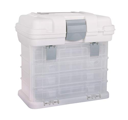 Rayher Sortierbox / Tragebox mit 4 Sortimentskästen + 1 Deckelfach, mit Tragegriff 27,5 x 17,5 x 26 cm, zum Sortieren und Ordnen, Aufbewahrungsbox, 39574000 von Rayher