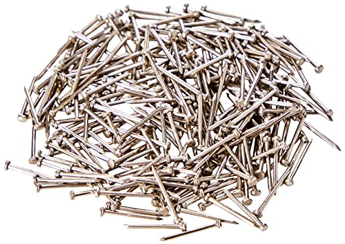 Rayher Stecknadeln mit Kopf, Länge 10 mm, silberfarben, Beutel 10 g (ca. 220 Stück), Kopfstifte, Pinnnadel, zum Basteln und Nähen, Pailletten Stecknadeln, 2148300 von Rayher