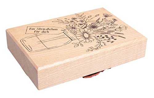 Rayher Stempel Holz "Ein Sträußchen für dich", 7 x 10 cm, Holzstempel zum Gestalten von Karten, Umschlägen, Geschenken, Motivstempel, Butterer Stempel 29249000 Rayher Stempel Holz "Ein Sträußchen für dich", 7 x 10 cm, Holzstempel zum Gestalten von Karten, Umschlägen, Geschenken, Motivstempel, Butterer Stempel 29249000 von Rayher