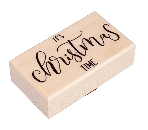 Rayher Stempel Holz "It's christmas time", 4 x 7 cm, Stempel Weihnachten, Holzstempel zum Gestalten von Karten, Umschlägen, Geschenken, Motivstempel, Butterer Stempel, 29251000 Rayher Stempel Holz "It's christmas time", 4 x 7 cm, Stempel Weihnachten, Holzstempel zum Gestalten von Karten, Umschlägen, Geschenken, Motivstempel, Butterer Stempel, 29251000 von Rayher