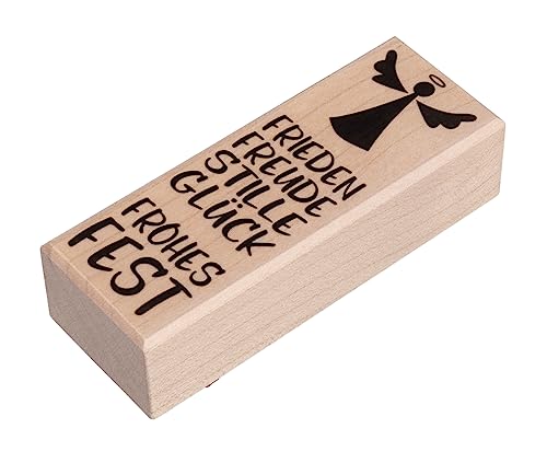 Rayher Stempel Holz "Weihnachtsengel", 3 x 8 cm, Stempel Weihnachten, Holzstempel zum Gestalten von Karten, Umschlägen, Geschenken, Motivstempel, Butterer Stempel, 29253000 Rayher Stempel Holz "Weihnachtsengel", 3 x 8 cm, Stempel Weihnachten, Holzstempel zum Gestalten von Karten, Umschlägen, Geschenken, Motivstempel, Butterer Stempel, 29253000 von Rayher