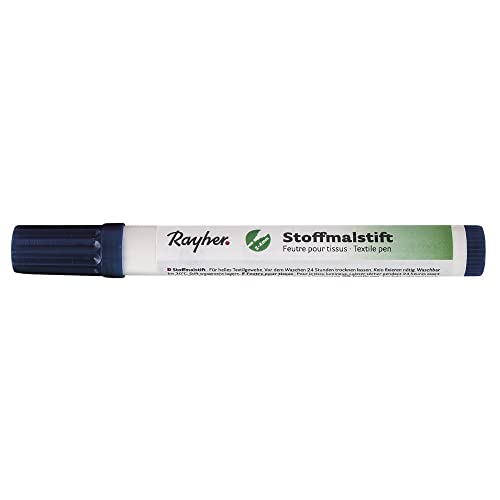 Rayher Stoffmalstifte, Dicke Spitze, dunkelblau, 3825410 Rayher Stoffmalstifte, Dicke Spitze, dunkelblau, 3825410 von Rayher