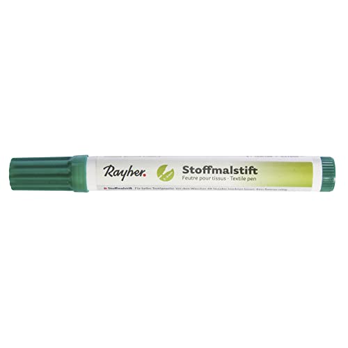 Rayher Stoffmalstifte, Dicke Spitze, dunkelgrün, 3825413 von Rayher