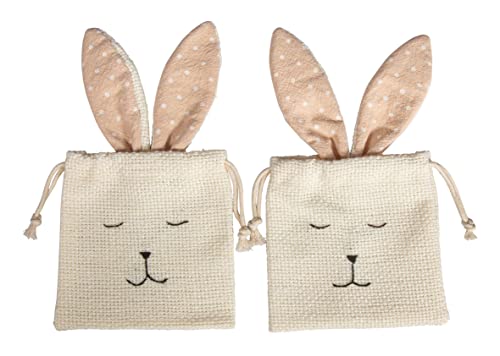 Rayher Stoffsäckchen Hase, 12 x 21 cm, 2 Stück, Osterhasen- Säckchen zum Befüllen, Stoffsäckchen mit Hasenohren, 46687000 Rayher Stoffsäckchen Hase, 12 x 21 cm, 2 Stück, Osterhasen- Säckchen zum Befüllen, Stoffsäckchen mit Hasenohren, 46687000 von Rayher