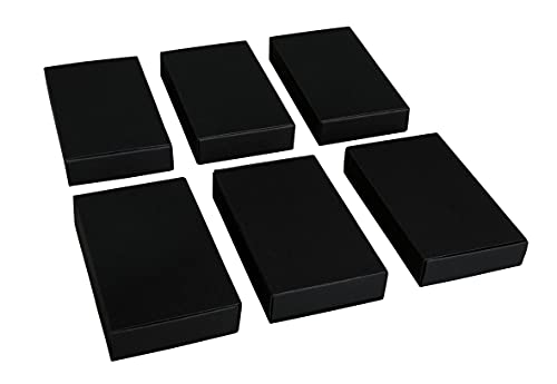 Rayher Streichholzschachteln, groß, blanko, leer, schwarz, 6 Pappschachteln zum Basteln und Dekorieren, Größe 11 x 6,5 x 2 cm, 67368576 von Rayher