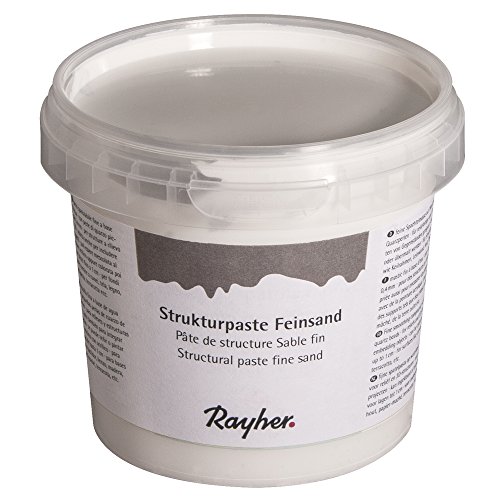 Rayher Strukturpaste Feinsand, weiß, Dose 500 g, Spachtelmasse mit feinsten o,4 mm Quarzperlen, auf Wasserbasis, für reliefartige, feinsandige Strukturen, 38933000 Rayher Strukturpaste Feinsand, weiß, Dose 500 g, Spachtelmasse mit feinsten o,4 mm Quarzperlen, auf Wasserbasis, für reliefartige, feinsandige Strukturen, 38933000 von Rayher