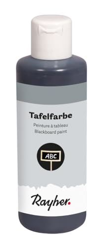 Rayher Tafelfarbe, schwarz, Flasche 80ml, 35089576 von Rayher