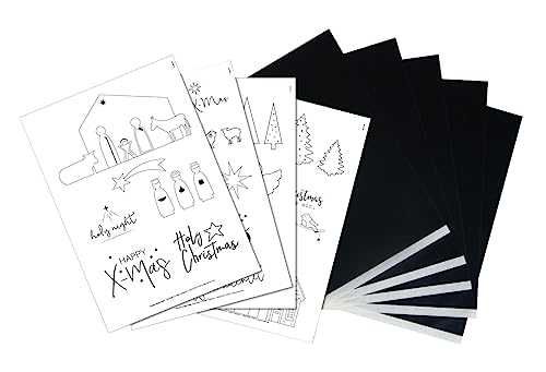 Rayher Transferpapier m. Vorlagen Krippe, 5xA4 Transferpapier+Vorlagen, SB-Btl., 67390000 von Rayher