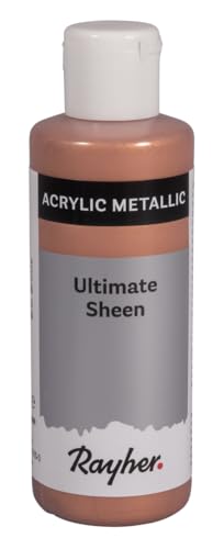 Rayher Ultimate Sheen Acrylfarbe, brill. bronze, metallic, Flasche 80 ml, ultimativ strahlende Metallic-Acrylfarbe, gute Deckkraft, lichtecht, super streichfähig, wasserfest, 35068660 Rayher Ultimate Sheen Acrylfarbe, brill. bronze, metallic, Flasche 80 ml, ultimativ strahlende Metallic-Acrylfarbe, gute Deckkraft, lichtecht, super streichfähig, wasserfest, 35068660 von Rayher