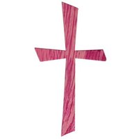 Rayher Wachsmotiv pink Kreuz von Rayher