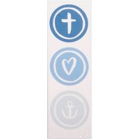 Rayher Wachsmotive blau Töne Glaube, Liebe, Hoffnung Ø 2,5 cm Rayher Wachsmotive blau Töne Glaube, Liebe, Hoffnung Ø 2,5 cm von Rayher