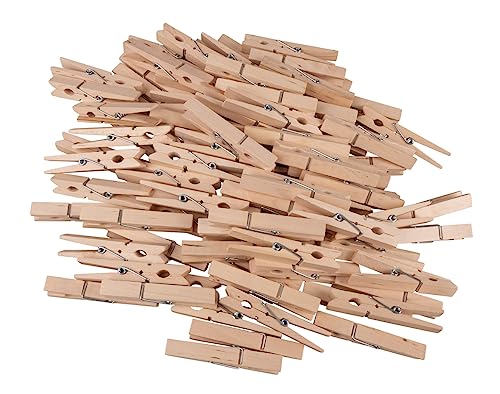 Rayher Wäscheklammern aus Holz, FSC zertifiziert, 72 mm, 100 Stück, Holzklammern, Deko-Klammern Holz, unbehandeltes Holz, 64587505 von Rayher