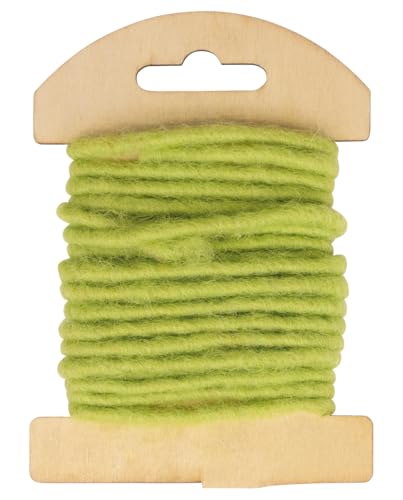 Rayher Wollkordel mit Jutekern, 5mm ø, maigrün, SB-Holzkarte 3,5m, 55962412 Rayher Wollkordel mit Jutekern, 5mm ø, maigrün, SB-Holzkarte 3,5m, 55962412 von Rayher