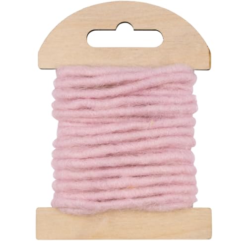 Rayher Wollkordel mit Jutekern, 5mm ø, zartrosa, SB-Holzkarte 3,5m, 55962254 Rayher Wollkordel mit Jutekern, 5mm ø, zartrosa, SB-Holzkarte 3,5m, 55962254 von Rayher