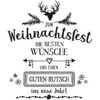 Rayher zum Weihnachtsfest Motivstempel Hirsch 8,0 x 9,0 cm Rayher zum Weihnachtsfest Motivstempel Hirsch 8,0 x 9,0 cm von Rayher