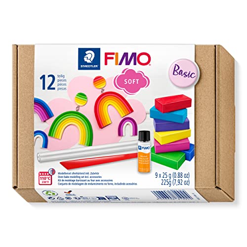 STAEDTLER FIMO soft Basic-Set mit 9 Halbblöcken à 25 g von RAYHER