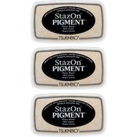 StazOn Pigment Stempelkissen Schwarz, 3er Set StazOn Pigment Stempelkissen Schwarz, 3er Set von Rayher