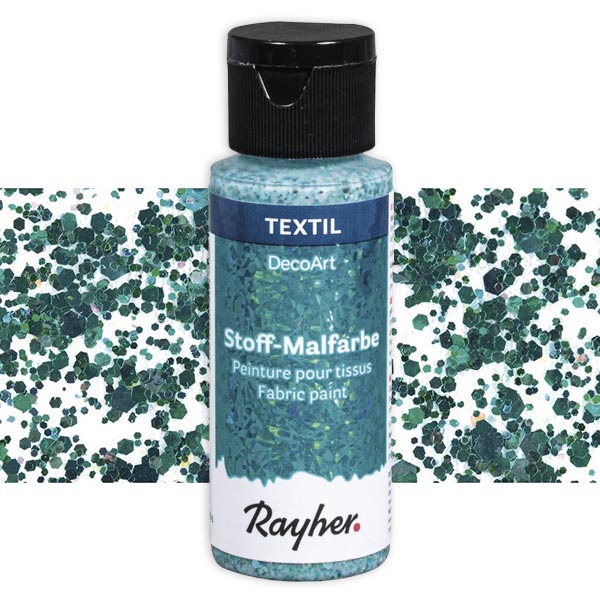 Rayher Glitzer-Stoffmalfarbe, verschiedene Farben, 59ml von Rayher