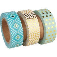 Washi Tape Set "Mint/Gold Foil" Washi Tape Set "Mint/Gold Foil" von Rayher