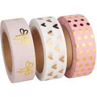 Washi Tape Set "Rose/Gold Foil" Washi Tape Set "Rose/Gold Foil" von Rayher