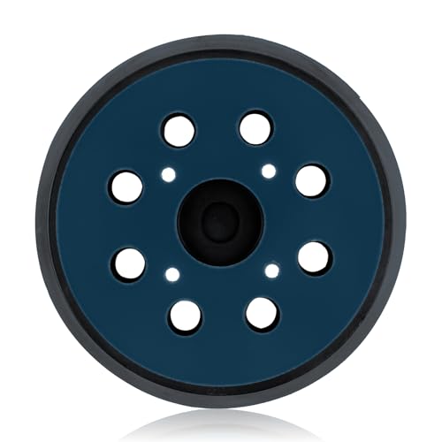 Universal-Schleifteller Ø125mm für Bosch PEX 300/400/4000 AE – Mittelharte 8-Loch-Klettscheibe mit PU-Schockabsorption | DIN EN 13743 | Kompatibel mit 125mm Exzenterschleifern von Raykce