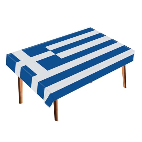 Griechenland-Tischdecke, große griechische Flagge, Tischdecke, Dekoration, weiche Textur, Läufer für Zuhause, Party-Dekoration, 152,4 x 203,2 cm Griechenland-Tischdecke, große griechische Flagge, Tischdecke, Dekoration, weiche Textur, Läufer für Zuhause, Party-Dekoration, 152,4 x 203,2 cm von RaymNord
