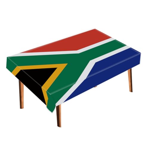 Südafrika-Tischdecke, große südafrikanische Flagge, Tischdecke, Dekoration, weiche Textur, Läufer für Zuhause, Party-Dekoration, 152,4 x 203,2 cm Südafrika-Tischdecke, große südafrikanische Flagge, Tischdecke, Dekoration, weiche Textur, Läufer für Zuhause, Party-Dekoration, 152,4 x 203,2 cm von RaymNord