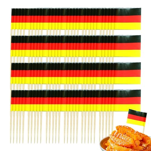 Raypontia 500 Stück Zahnstocher Flaggen - Patriotische Party-Picks für Deutschland, USA & mehr - Umweltfreundlich & langlebig - Ideal für Kuchendekoration & Feiern Raypontia 500 Stück Zahnstocher Flaggen - Patriotische Party-Picks für Deutschland, USA & mehr - Umweltfreundlich & langlebig - Ideal für Kuchendekoration & Feiern von Raypontia