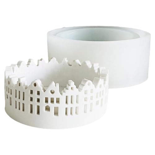 Raypontia Silikon Hausform, Kerzenhalter Silikonform, Runde Teelampe Silikonformen, Gießformen Silikonform Häuser, Haus Kerzenständer, Runde Teelampe Teelichthalter Zur Herstellung Von Duftkerzen Raypontia Silikon Hausform, Kerzenhalter Silikonform, Runde Teelampe Silikonformen, Gießformen Silikonform Häuser, Haus Kerzenständer, Runde Teelampe Teelichthalter Zur Herstellung Von Duftkerzen von Raypontia