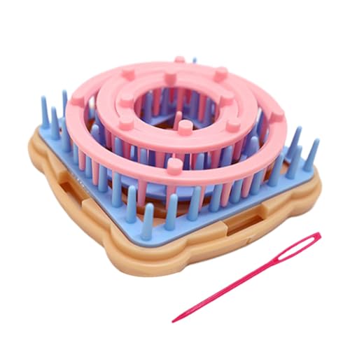 Raypontia Strickmaschine für Blumen, Flower Loom Kit - Blumenmacher-Werkzeug für Anfänger | Bunte tragbare Strickmaschine, tragbares Webset für Rauten, runde, quadratische Blumen von Raypontia