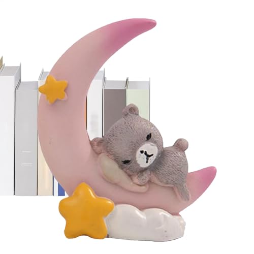 Raypontia Süße Kuchen -Topper, Mondbärenkuchen -Topper, Desktop -Figuren, Süße Skulpturkuchenation, Schreibtischmondbär Ornament für Tisch von Raypontia