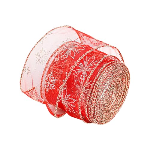 Raypontia Weihnachtsband Zum Basteln - Weihnachts Geschenkband Rolle | Basteldekoration Für Blumenarrangements Schleifen Kränze Weihnachtshandwerk Raypontia Weihnachtsband Zum Basteln - Weihnachts Geschenkband Rolle | Basteldekoration Für Blumenarrangements Schleifen Kränze Weihnachtshandwerk von Raypontia