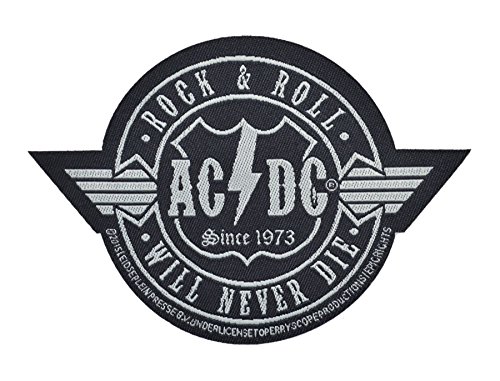 AC/DC ACDC - Patch Aufnäher - Rockn Roll will never die (Cutout) von Razamataz