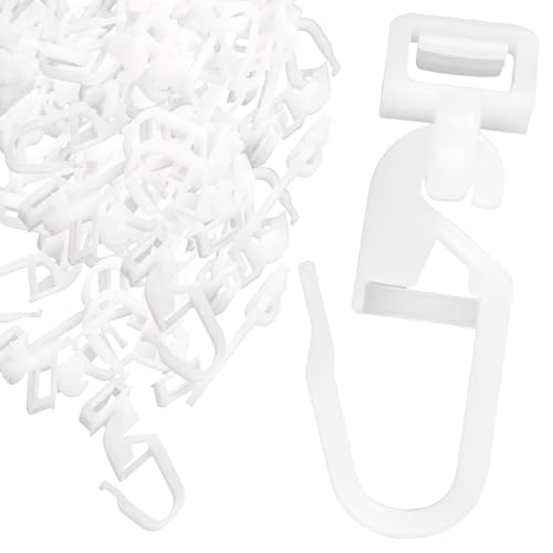 120 Stück Gardinenhaken für Schienen, Vorhang Haken, Gardinenröllchen, 3,4cm Gardinengleiter für Schienen, Gleiten Leise und Zuverlässig, Vorhangzubehör für Caravan und Wohnmobil, Weiß 120 Stück Gardinenhaken für Schienen, Vorhang Haken, Gardinenröllchen, 3,4cm Gardinengleiter für Schienen, Gleiten Leise und Zuverlässig, Vorhangzubehör für Caravan und Wohnmobil, Weiß von Rbleote