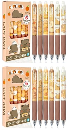 Rbleote 12 Stück Capybara Stifte, Radierbarer Kugelschreiber Kinder für Kinder, Capybara Stift für Mädchen 4-12 Jahre, Schnelltrocknend, Cute Capybara Design, Radierbarer, für Schul Bürobedarf Rbleote 12 Stück Capybara Stifte, Radierbarer Kugelschreiber Kinder für Kinder, Capybara Stift für Mädchen 4-12 Jahre, Schnelltrocknend, Cute Capybara Design, Radierbarer, für Schul Bürobedarf von Rbleote
