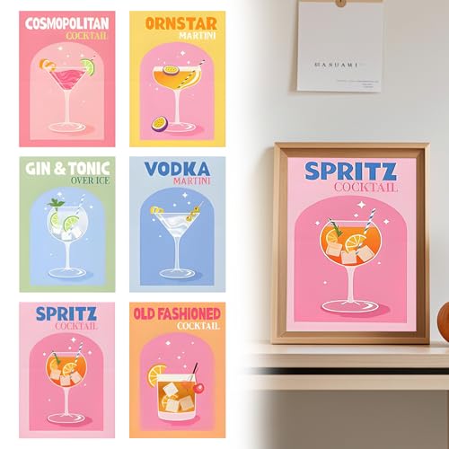 Rbleote 6 Stück Malen nach Zahlen Cocktail Malen nach Zahlen Erwachsene set, DIY Malen nach Zahlen für Home Decor, Ohne Rahmen 20x30cm Rbleote 6 Stück Malen nach Zahlen Cocktail Malen nach Zahlen Erwachsene set, DIY Malen nach Zahlen für Home Decor, Ohne Rahmen 20x30cm von Rbleote