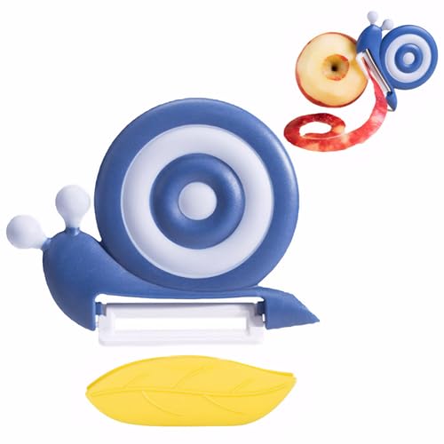 Sparschäler Schnecke,Tragbar Sparschäler Kinder,Potato Peeler,Spargelschäler,Gemüseschäler,für Kartoffeln Radieschen Gurken äpfel und Anderes Obst von Rbleote