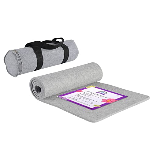Rdutuok 137 x 38 cm Wollpressmatte zum Quilten, Bügelkissen, 100% Wolle aus Neuseeland, leicht zu drücken, Wollfilz, Bügelbrett zum Speichern von Wärme, ideal für Quilten und Nähprojekte Rdutuok 137 x 38 cm Wollpressmatte zum Quilten, Bügelkissen, 100% Wolle aus Neuseeland, leicht zu drücken, Wollfilz, Bügelbrett zum Speichern von Wärme, ideal für Quilten und Nähprojekte von Rdutuok